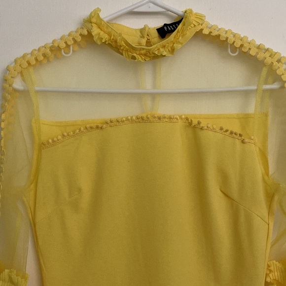 Beautiful yellow top by PASTEL. Sz S. NWOT - Picture 4 of 7